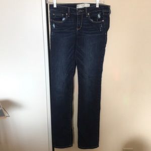 Abercrombie Dark Straight Leg Jean